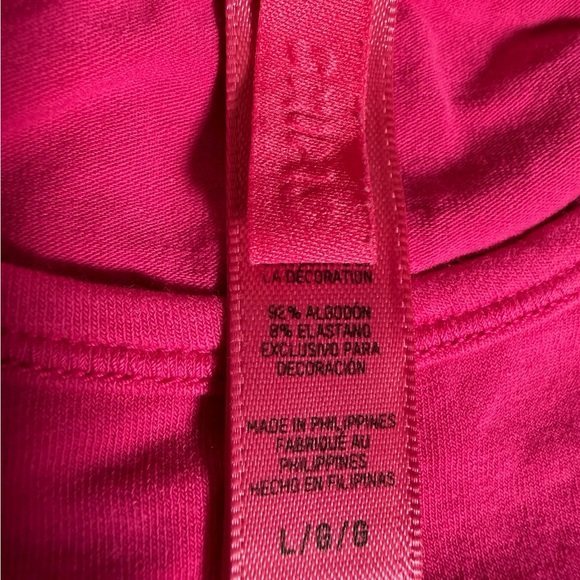 SKIMS Vintage Long Sleeve Too in Fuchsia L - Picture 3 of 10